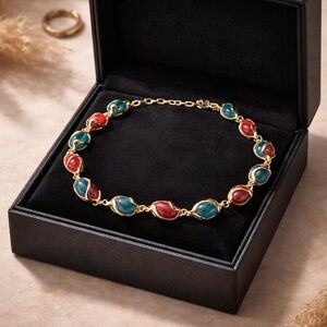 Vintage Swarovski With Multi-colored Crystal Glass Gems